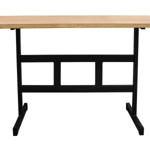 Wooden table isolated.